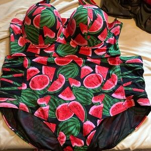 Torrid Watermelon Two-piece swimsuit